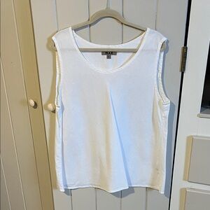 Flax Women's Classic White Tank Top